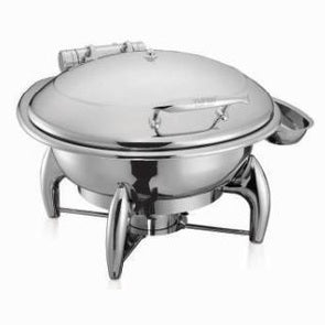 EXQUISITE CHAFING DISH CAP. OF FOOD PAN; 4L. ROUND - Mabrook Hotel Supplies