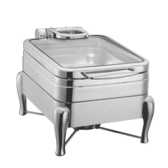 LUXURY CHAFING DISHHAF SIZE-S/S STANDARD FRAME GLASS LIDCAP. - Mabrook Hotel Supplies