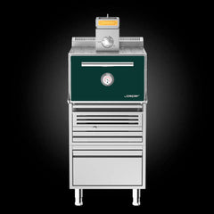 Countertop Charcoal Oven HJX Pro Small 80 with Cooking Rack , Green Color. - Mabrook Hotel Supplies