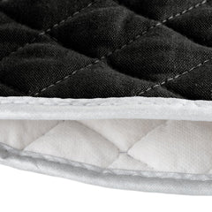 BLACK FLAME RETARDANT OVEN MITTS, LENGTH: 15 INCHES - Mabrook Hotel Supplies