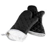 BLACK FLAME RETARDANT OVEN MITTS, LENGTH: 15 INCHES - Mabrook Hotel Supplies