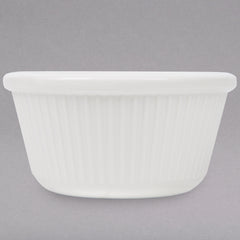 RAMEKIN FLUTED MELAMINE. 3OZ. WHITE. - Mabrook Hotel Supplies
