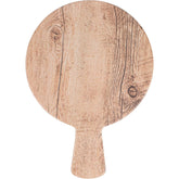WOOD COLOR MELAMINE SERVING ROUND PADDLE W/RIM, 11 (280MM) DIA, 3/5" (16MM)H - Mabrook Hotel Supplies