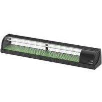 210cm Sushi Case Black Finish , Compressor on Right Side. - Mabrook Hotel Supplies