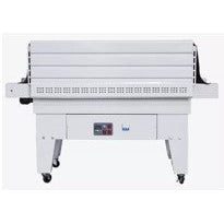 Automatic Heat Shrink Tunnel For Round Bottle (Rod Conveyor). No Warranty on Belt, Heater, Teflon Sheet, Ink Roll.