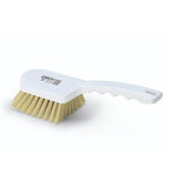 IGEAX BRUSH WITH SHORT HANDLE, WHITE, HARD BRISTLE RESISTANT TO HIGH TEMPERATURES. - Mabrook Hotel Supplies