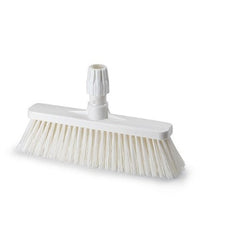 IGEAX SHORT BROOM, WHITE, MEDIUM BRISTLE - Mabrook Hotel Supplies