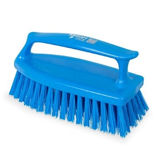 IGEAX BRUSH WITH VERTICAL STAND HANDGRIP, BLUE, MEDIUM BRISTLE. - Mabrook Hotel Supplies