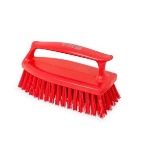 IGEAX BRUSH WITH VERTICAL STAND HANDGRIP, RED, MEDIUM BRISTLE. - Mabrook Hotel Supplies