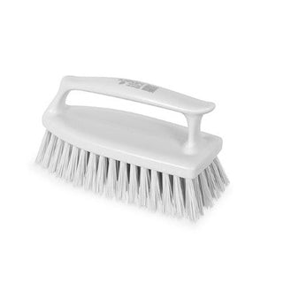 IGEAX BRUSH WITH VERTICAL STAND HANDGRIP, WHITE, MEDIUM BRISTLE. - Mabrook Hotel Supplies