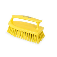 IGEAX BRUSH WITH VERTICAL STAND HANDGRIP, YELLOW, MEDIUM BRISTLE. - Mabrook Hotel Supplies