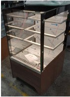 SM C INJ VISTA 850 CG CC3 , Chilled Multideck Grab`n`go VISTA Upper Ventilated Built Unit Self Glass. - Mabrook Hotel Supplies