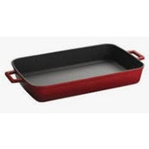 LAVA RECTANGULAR DISH 22X30 CM - RED