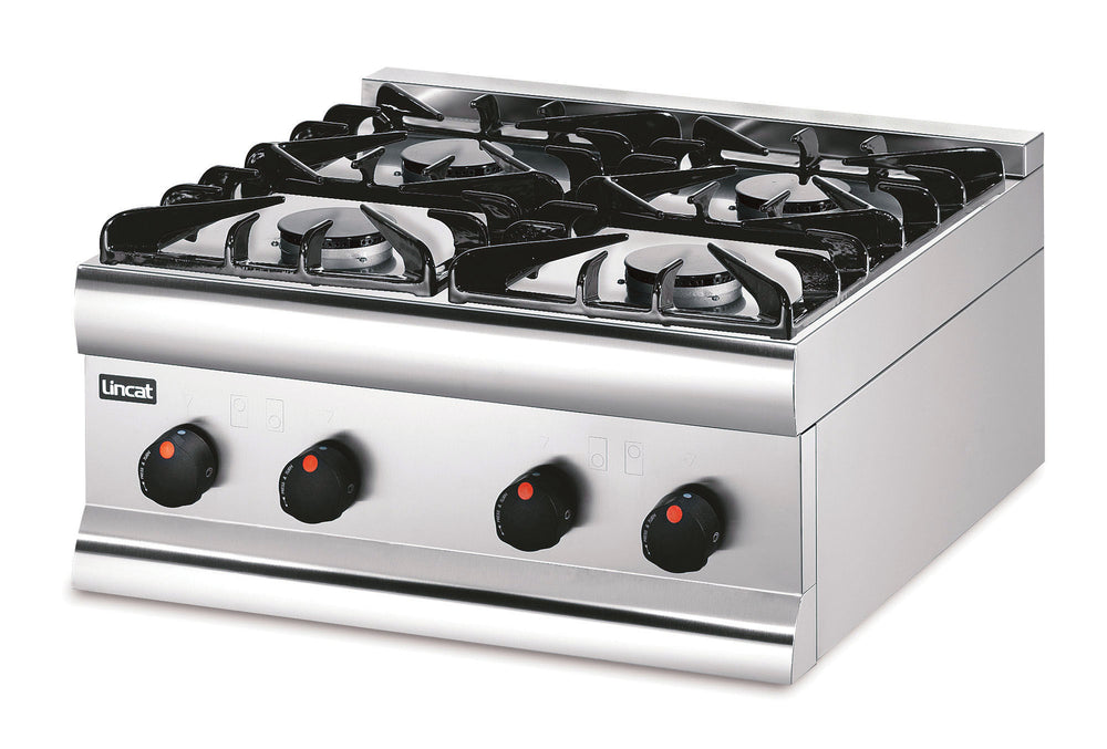 S/S GAS COUNTERTOP / BOILING TOP WITH 4 BURNERS. - Mabrook Hotel Supplies