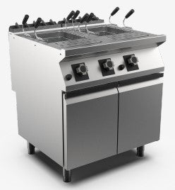(MAMC0002699) 28 + 28 Ltr Double Well Gas Pasta Cooker with (MA97336000 - ACPC1/3 Single 1/3 Basket). - Mabrook Hotel Supplies