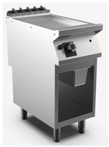 (MAMC0003759) Gas Griddle Top with Smooth Chromed Matt Plate Open Stand with (MAMC0006450M - ABVP4M Door for 40 & 80 cm Stand). - Mabrook Hotel Supplies
