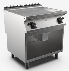 (MAMC0003919) Gas Griddle Smooth Chr Mat Pla Open Stand with (MAMC0006450M - ABVP4M Door for 40 & 80 cm Stand). - Mabrook Hotel Supplies