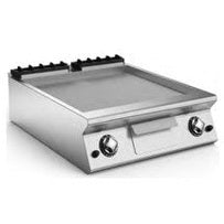 80 cm Gas Fry Top with 2 Cooking Zones with Ribbed Sloping HotPlate.