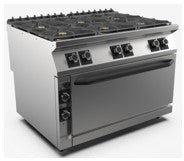 (MAMC0003089) 120 cm 6 Gas Burner Gas Maxi Oven Range. - Mabrook Hotel Supplies