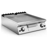 80 cm Gas Fry Top with 2 Cooking Zones with Sloping Hotplate 2/3 Smooth and 1/3 Ribbed Plates.