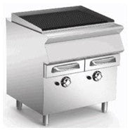 80 cm Gas Grill with Reversible cast-iron cooking Grill.