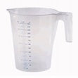 TRANSPARENT GRADUATED CARAFE 0.5LT.