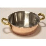 (0148.01435.2CU) MULTILAYER FRYPAN 14X3,5 (DOUBLE BRASS HANDLE).
