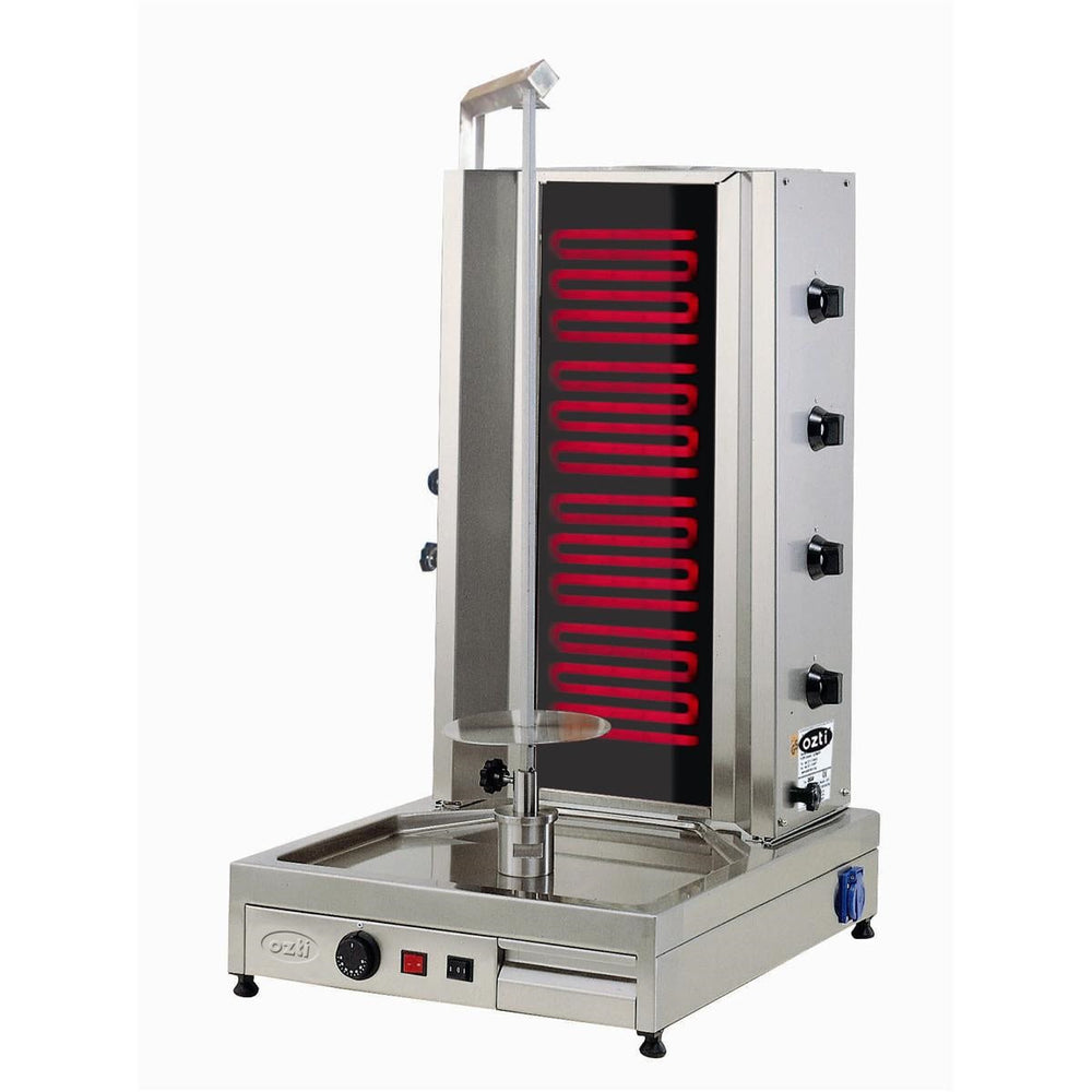 Electric Doner Grill Machine - Lower Drive - 4 Radians - Mabrook Hotel Supplies
