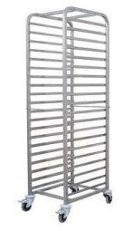 RACK TROLLEY GN 1/1 17 TRAYS DEMOUNTED WITH STOPPER LOCK. - Mabrook Hotel Supplies