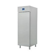 2DOOR UPRIGHT REFRIGERATOR (0/+10C). SS 304 CONSTRUCTION. WITH LED LIGHTS, CASTERS, 4 SHELVES PER DOOR (GN2/1). CAP: 1410L. POWER: 390W 240/50/1. DIM: 1380X840X2100 MM. - Mabrook Hotel Supplies