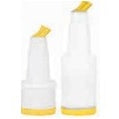 POURING CONTAINER, LENGTH: 33 CM, DIA: 9 CM, CAPACITY: 1 LITER YELLOW