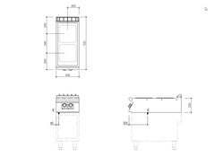 Mareno/ 90 Range 2 Square HotPlate Electric Boiling Top.