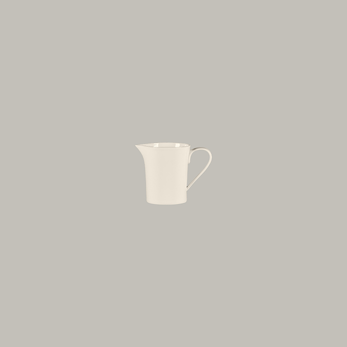 BONE CHINA FEDRA CREAMER WITH HANDLE , COLOR: IVORY, DIA: 8.1 CM, HEIGHT: 8.4 CM, CAP: 7 OZ/ 20.6 CL - Mabrook Hotel Supplies