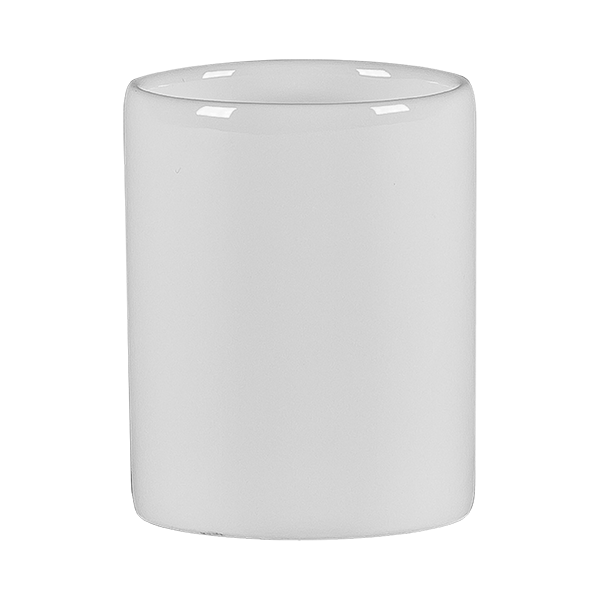 BONE CHINA FEDRA TOOTH PICK HOLDER , COLOR: IVORY, DIA: 3.9 CM, HEIGHT: 5.2 CM - Mabrook Hotel Supplies