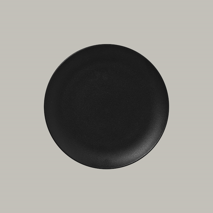 NEO FUSION NANO BLACK ROUND PLATE 27CM - Mabrook Hotel Supplies