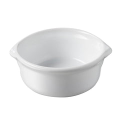 WHITE ROUND EARED CASSEROLE, DIM: 7.5X3H CM - Mabrook Hotel Supplies