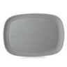 (654807) NO. W RECTANGULAR PLATE ,MATT GREY RECYCLAY, DIM: 33 x 24 x 2.4 CM