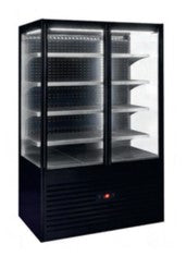 (SSC 1200 ) Self Serve Refrigerated Display Cabinet with 4 Shelves - Black Color. - Mabrook Hotel Supplies