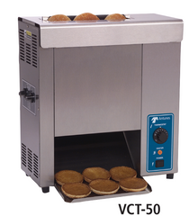 Antunes/ VERTICAL CONTACT BUN TOASTER, 50 SECOND PASS-THROUGH TIME.
