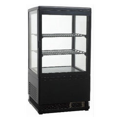 Flat Glass Door Black Display Cooler. - Mabrook Hotel Supplies