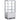 Flat Glass Door Silver Display Cooler with Internal Top Lighting.