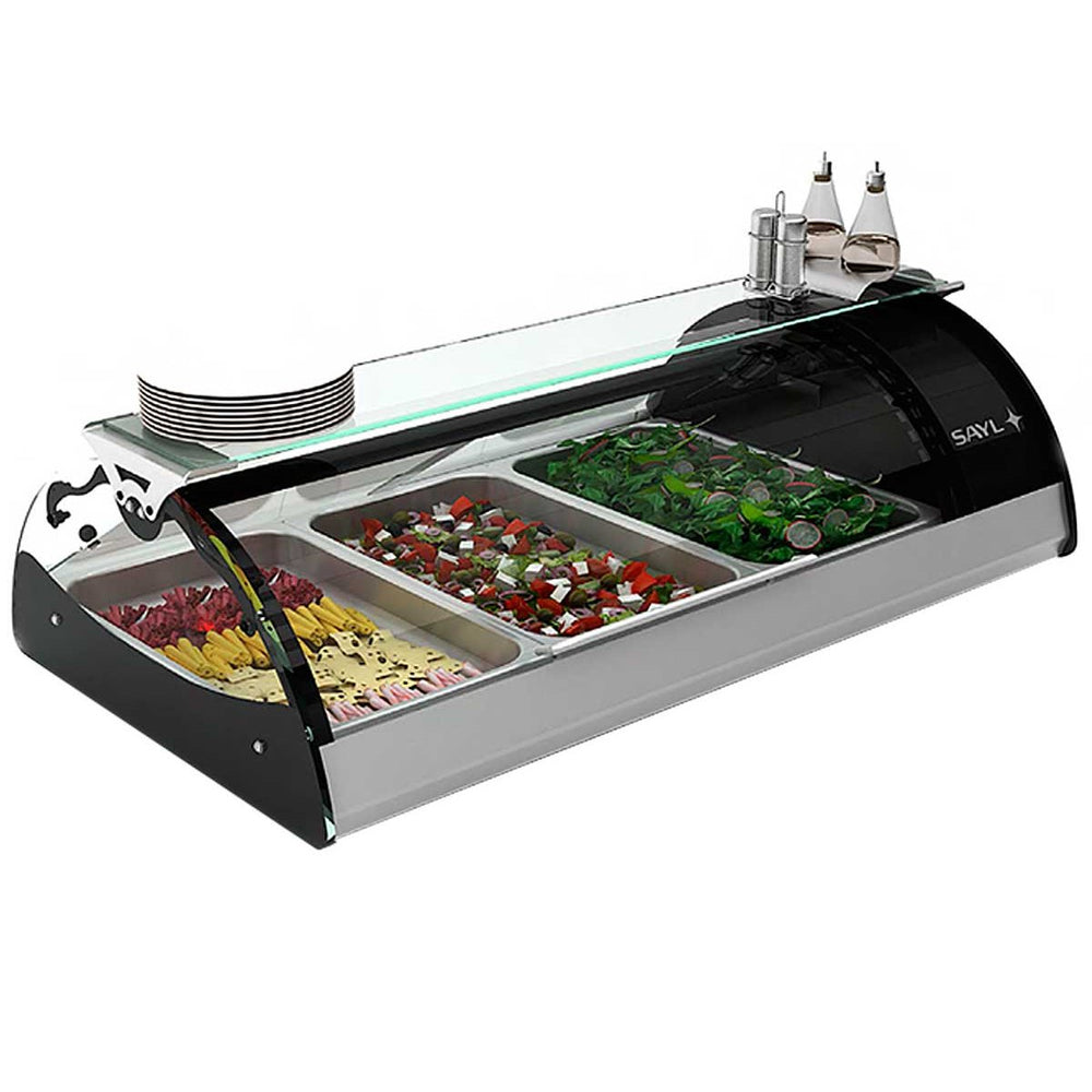 Sayl Maxiself VMX3E Countertop Refrigerated Display Case - Mabrook Hotel Supplies