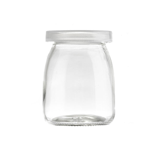GLASS SINGLE-SERVE JAR WITH LID - 6 OZ - Mabrook Hotel Supplies