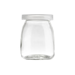 GLASS SINGLE-SERVE JAR WITH LID - 6 OZ - Mabrook Hotel Supplies