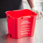 Kleen-Pail Pro 6 Quart - Red - Mabrook Hotel Supplies