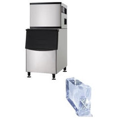 455kg/24h Half Dice Ice Cube Machine with Bin B-375. - Mabrook Hotel Supplies