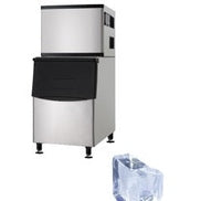 455kg/24h Half Dice Ice Cube Machine with Bin B-375.
