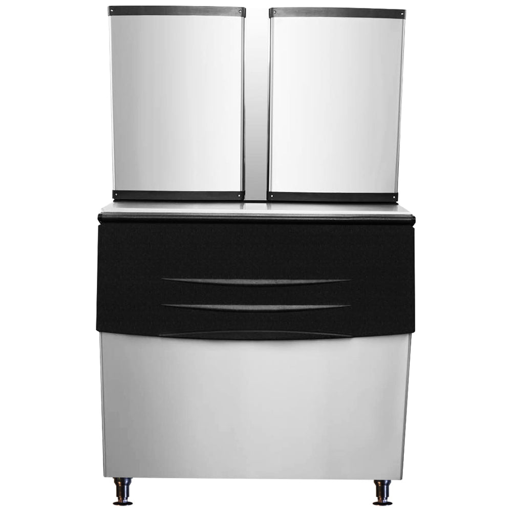 900kg/24h Modular Ice Cube Machine with Bin B-775. - Mabrook Hotel Supplies