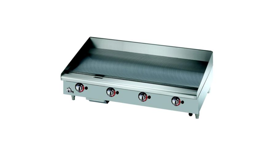 48" (121.92 CM) Chrome Heavy Duty Electric Griddle Countertop. - Mabrook Hotel Supplies