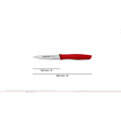 NOVA SERIES 100 MM RED COLOUR PARING KNIFE - Mabrook Hotel Supplies